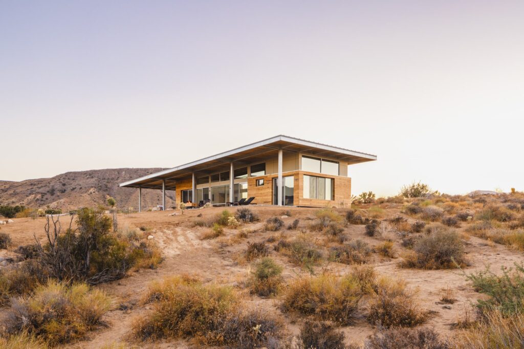 Conceptual design of a modern, eco-friendly rest house at Dharabi Lake, Punjab.