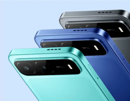 Rear view of Infinix Hot 60i 5G showcasing its horizontal camera bar.