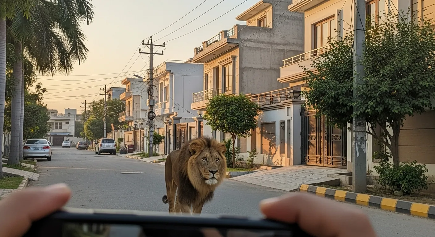 lion_alert_thumbnail Lion sighting reported in Islamabad’s Police Foundation Society.