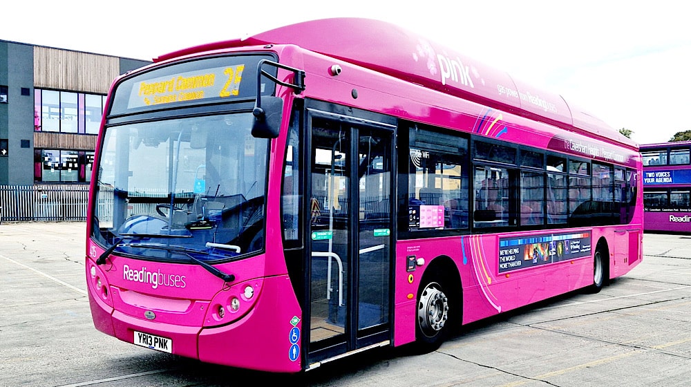 Pink bus for women in Quetta