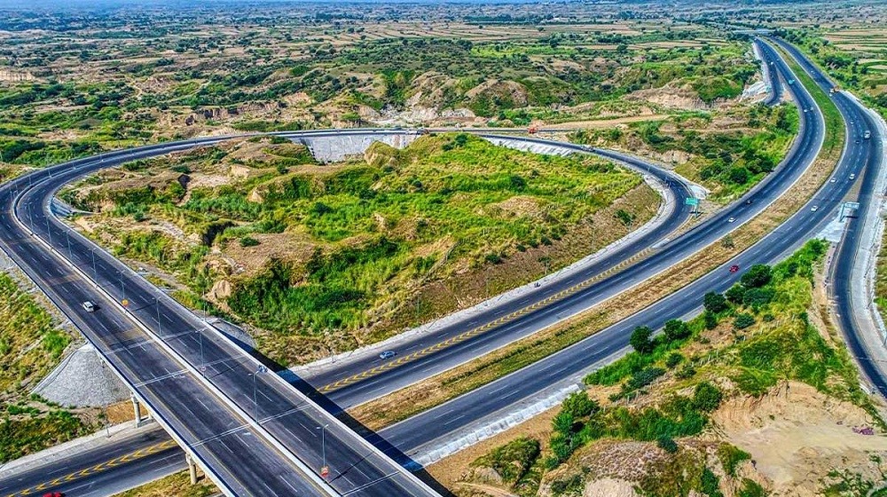 Aerial view of Rawalpindi Ring Road construction site