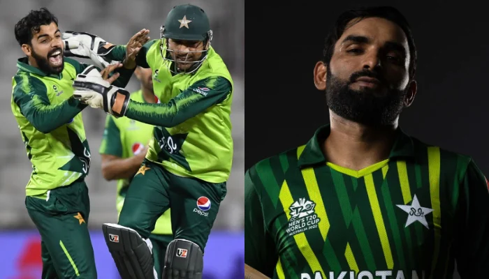 Asif Ali with Shadab Khan and Sarfaraz Ahmed, showing camaraderie.