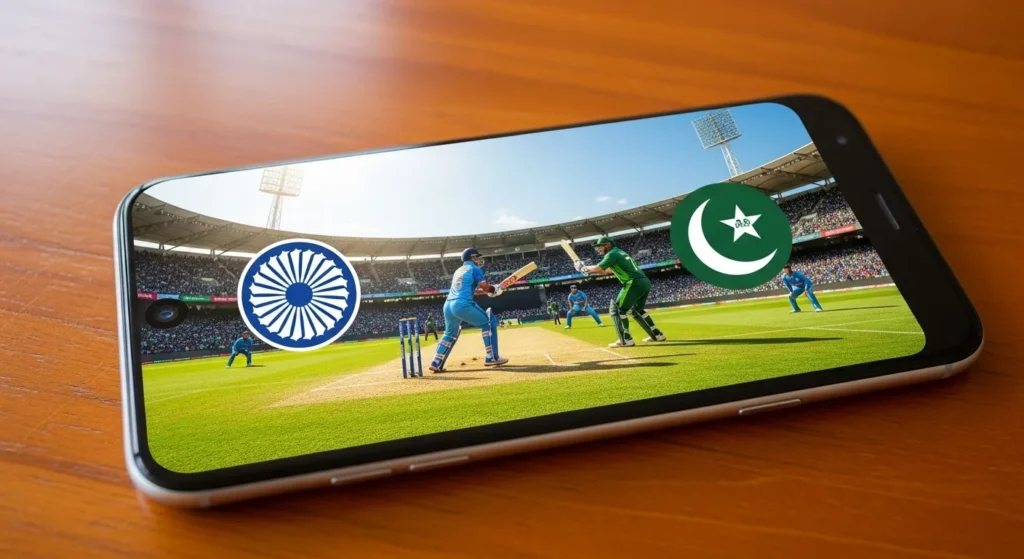 Smartphone streaming Pakistan vs India Asia Cup 2025