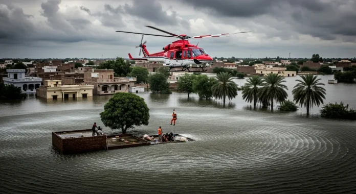Punjab Deploys Helicopters for Flood Rescue in Jalalpur Pirwala