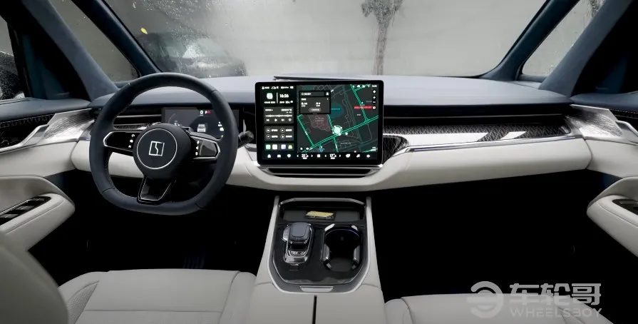 Luxurious interior of Zeekr 009 MPV
