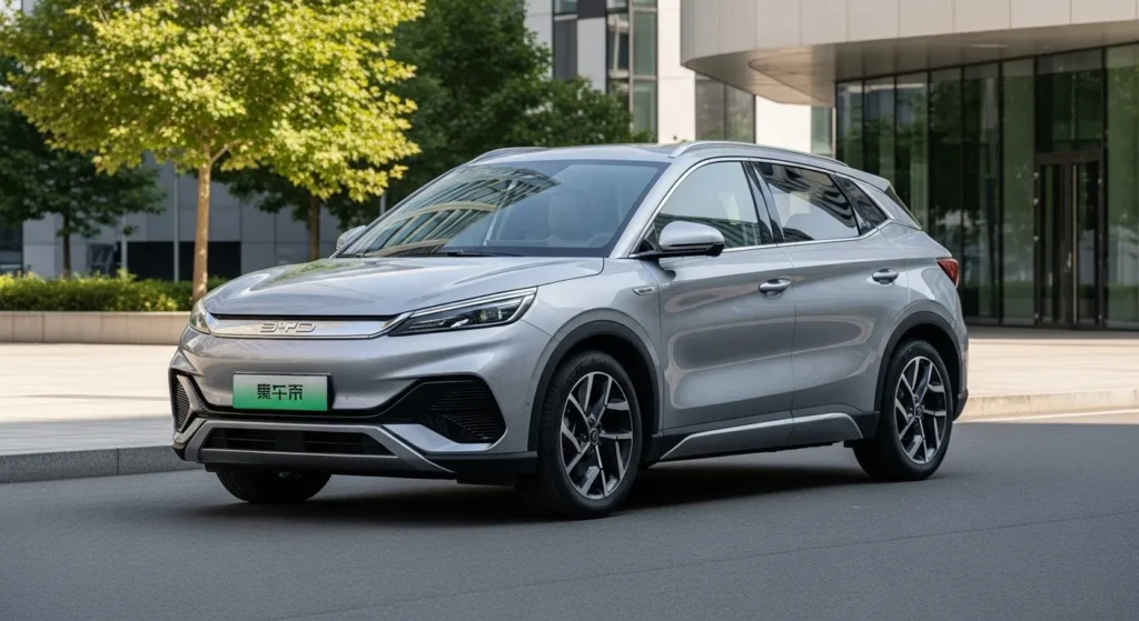 BYD Atto 2 electric SUV front view in Pakistan