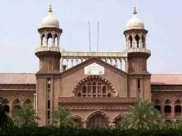 Immigration counter at Lahore Allama Iqbal International Airport