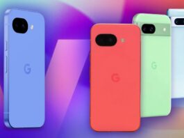 Google Pixel 10a smartphone in hand