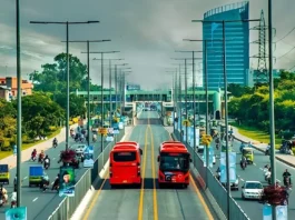 Electric metro bus in Punjab city for Faisalabad Gujranwala project