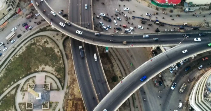 Flyover construction at Kutchery Chowk Rawalpindi before Eid