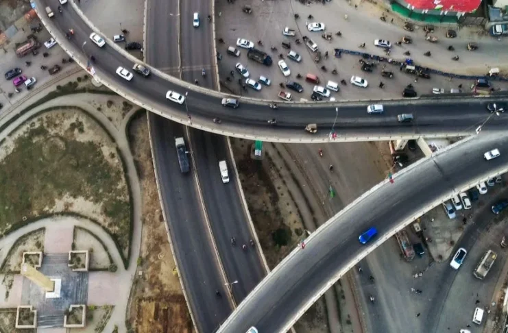 Flyover construction at Kutchery Chowk Rawalpindi before Eid