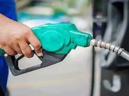Petrol pump price display in Pakistan showing hike to Rs266 per litre amid global tensions